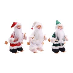 Skiing Santa 28cm - Assorted