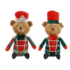 Sitting Christmas Teddy Bear - Assorted