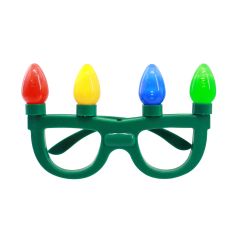 Flashing Christmas Light Bulb Glasses