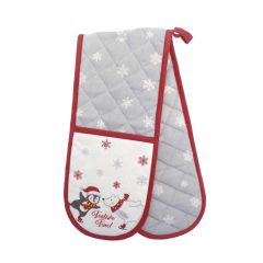 Christmas Festive Fun Double Oven Glove