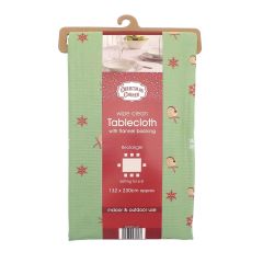 Jingle Bells Wipe Clean Christmas Tablecloth 132x230cm