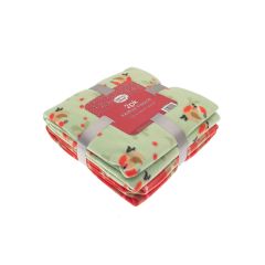 Christmas Wishes Robin Wipe Clean Tablecloth 132x230cm
