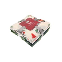 Christmas Wishes Robin Wipe Clean Tablecloth 132x230cm