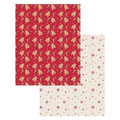 Christmas Wishes Robin Wipe Clean Tablecloth 132x230cm