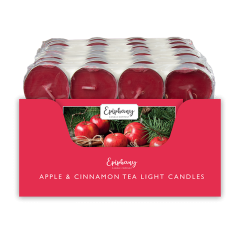 Apple & Cinnamon Tealight Candles 12 Pack