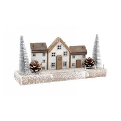 Christmas Houses & Tree Decoration 20x8cm