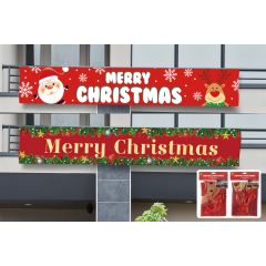 Merry Christmas Yard Banner 300cm - Assorted