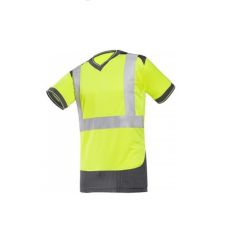 Yellow Hi-Viz V-Neck T-Shirt