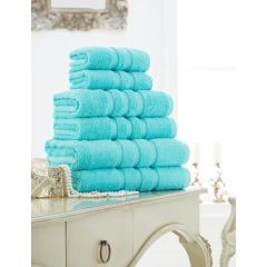 Zero Twist 100% Cotton Towel - Aqua