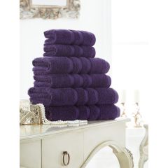 Zero Twist 100% Cotton Towel - Purple at Guineys Ireland