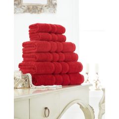 Zero Twist 100% Cotton Towel - Red