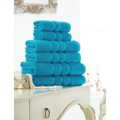 Zero Twist 100% Cotton Towel - Turquoise at Guineys Ireland