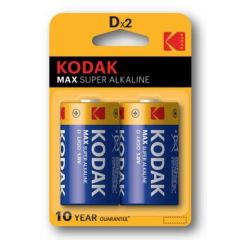 2 Pack Kodak D Max Alkaline Batteries