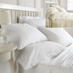 100% Egyptian Cotton 400 Thread count Housewife Pillowcase Pair