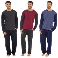 Men's Jersey Long Sleeve Pyjama Set