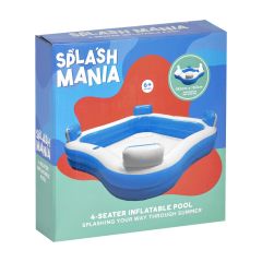 Splashmania 4 Seater Inflatable Swimming Pool 