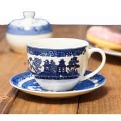 Blue Willow Oriental Tea Cup 8oz