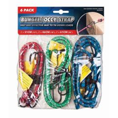6 Pack Bungee Straps