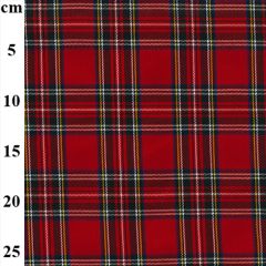 Red Tartan Fabric (C3594) - Price by the Metre