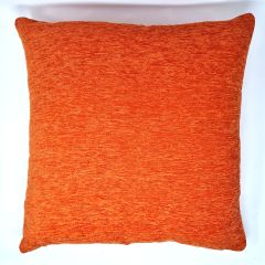 Chenille Cushion Cover Orange 18"