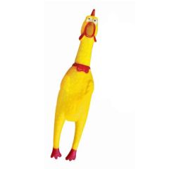 Squeaky Chicken Dog Toy