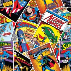 100% Cotton Superman Comic Fabric - Price by the Metre