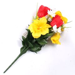 Artificial Flowers Daffodil Tulip Bush