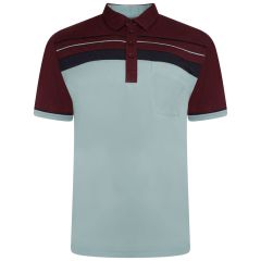 Men's Golf Shirts Beige & Wine