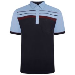 Men's Golf Shirts Navy & Sky