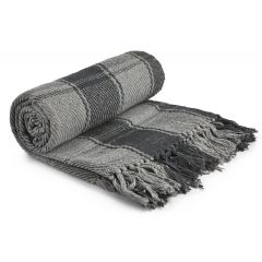 Frisco Recycled 100% Cotton Throw Charcoal
