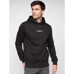 Gathport Men's Hoodie Black by Duck & Cover