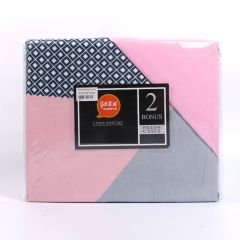 Soft Touch Microfibre Sheet Set Geo Pink