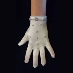 Girls White Communion Gloves CG765