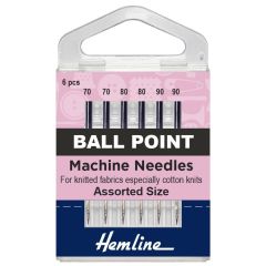 Hemline Ball Point Machine Needles Mix