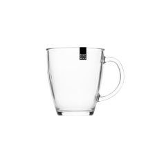 Glass Mug 12oz Plain Clear