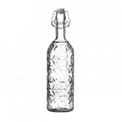 Transparent Water Bottle Glass with Clip