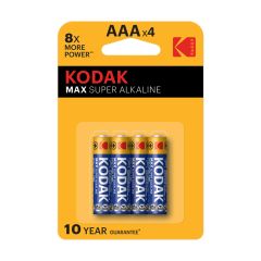 4 Pack Kodak AAA Max Alkaline Batteries
