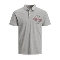 Mens Larry College Polo Shirt Grey - Online Offer Only