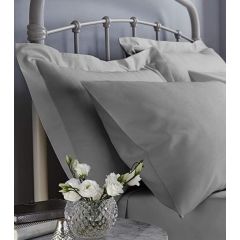 500 Thread Count Grey Oxford Pillowcase by Catherine Lansfield
