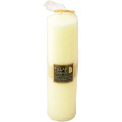 Cream Pillar Candle 20x10cm