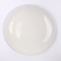 White Porcelain Flat Plate 8''