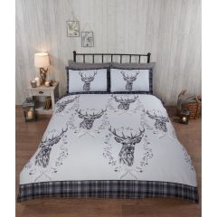 Angus Stag Grey Duvet Cover Set