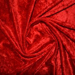 Assorted Crushed Velvet Fabric-Red