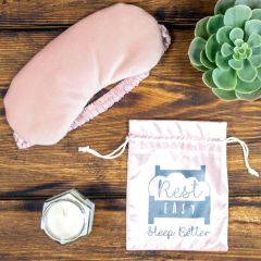 Rest Easy Weighted Eye Mask Pink
