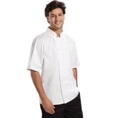 Short Sleeve White Chef Jacket