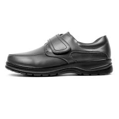 Velcro Black Shoes Comfort Fit