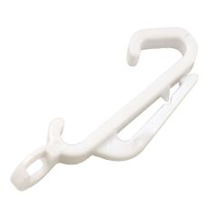 Streamlined Curtain Track Gliders in White 10 Pack