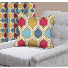 Tuscany Hexagon Retro Pattern Cushion Cover
