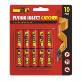 Beat It! Flying Insect Catcher – Non-Toxic, Odorless, Strong Adhesive ...