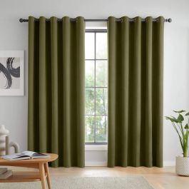 Catherine Lansfield Textured Thermal Curtains Natural – Eyelet Pair Available In Ireland - View #6